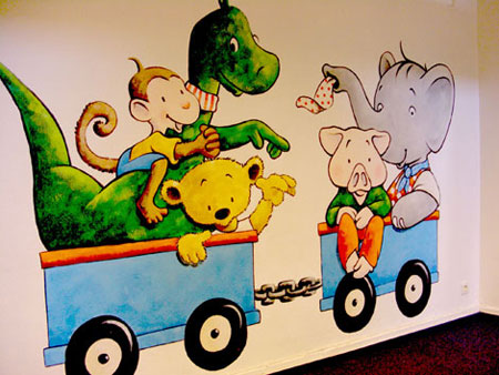 Bunte Eisenbahn 2x3m