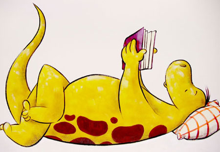 Lese-Dino 1,5x2,5m